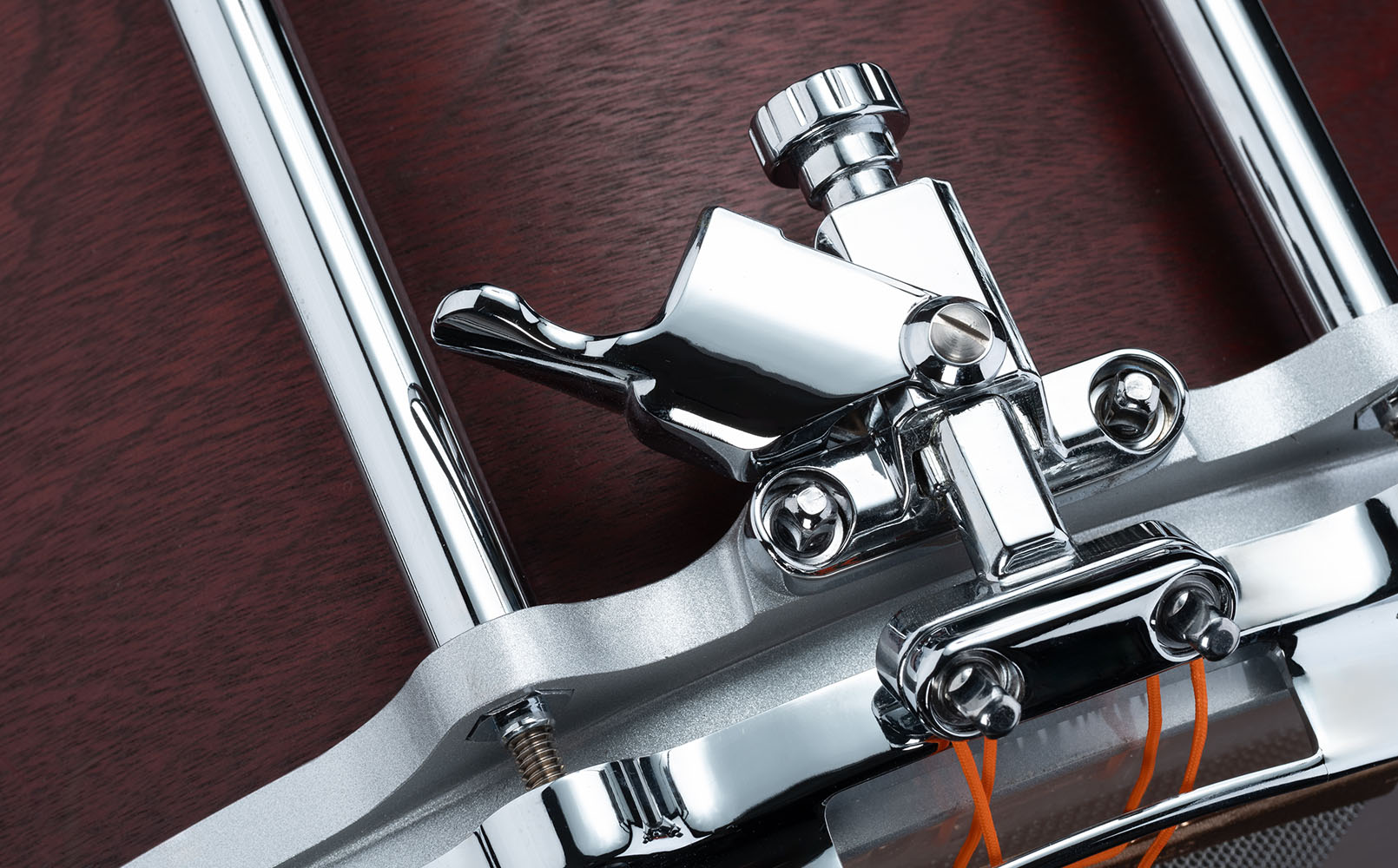 パーカッション・打楽器 PEARL FREE FLOATING SYSTEM Pearl 14x8 African Mahogany Free Floating Snare Natural Mahogany